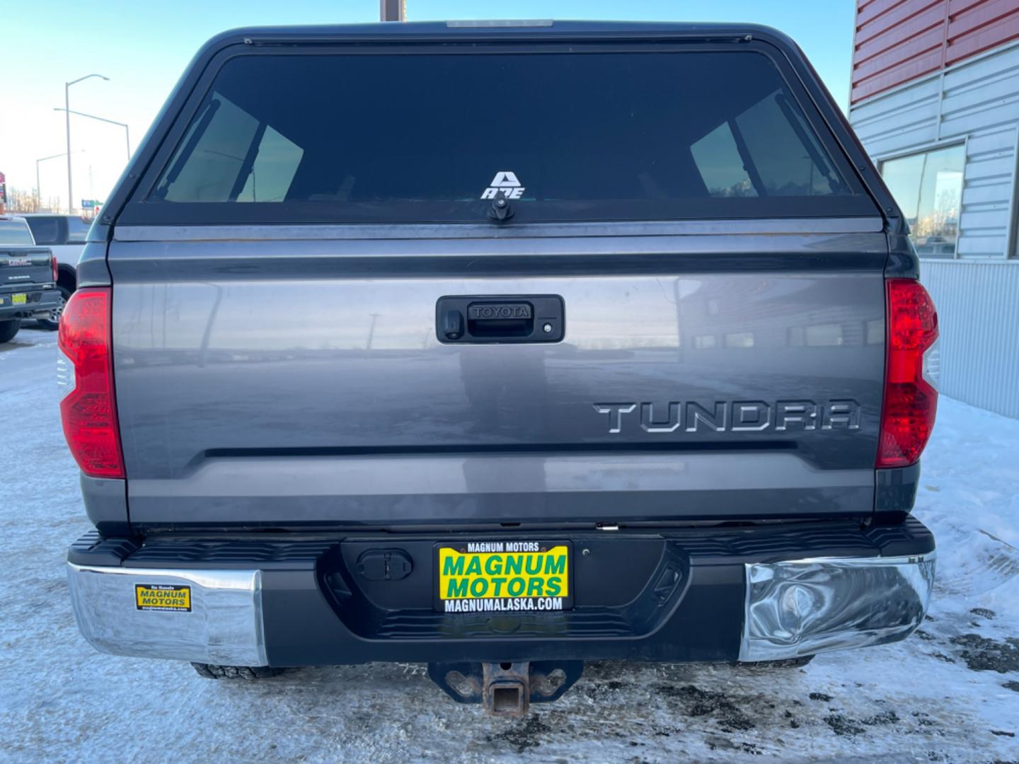 2014 Gray Toyota Tundra SR5 5.7L V8 FFV CrewMax 4WD (5TFDW5F14EX) with an 5.7L V8 DOHC 32V FFV engine, 6-Speed Automatic transmission, located at 1960 Industrial Drive, Wasilla, 99654, (907) 274-2277, 61.573475, -149.400146 - Photo#3